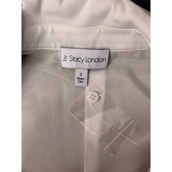 New Stacy London Blazer Small Womens Green Twofer Layered Jacket - Picture 8 of 9